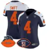 Womens Chicago Bears Dick Butkus Patch Throwback Vapor Limited Jersey D’andre Swift Jersey Navy Alternate