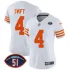 Womens Chicago Bears Dick Butkus Patch Throwback Vapor Limited Jersey D’andre Swift Jersey White