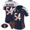 Womens Chicago Bears Illinois Patch Vapor Jersey Brian Urlacher Jersey Navy Alternate
