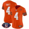 Womens Chicago Bears Dick Butkus Patch Throwback Vapor Limited Jersey D’andre Swift Jersey Orange
