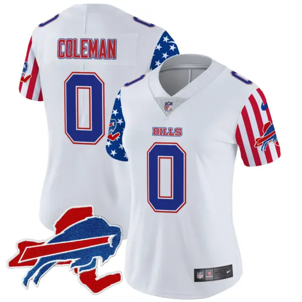 Womens Buffalo Bills American Style Vapor Limited Jersey Keon Coleman Jersey White