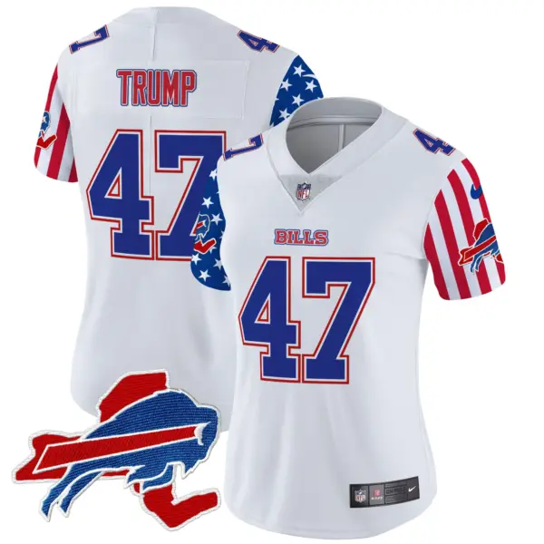 Womens Buffalo Bills American Style Vapor Limited Jersey Donald Trump Jersey White