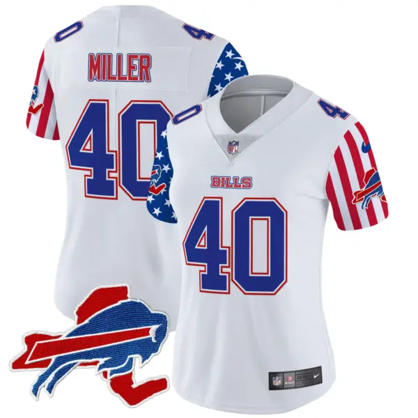 Womens Buffalo Bills American Style Vapor Limited Jersey Von Miller Jersey White