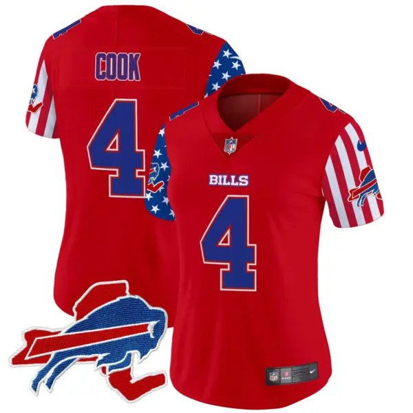 Womens Buffalo Bills American Style Vapor Limited Jersey James Cook Jersey Red