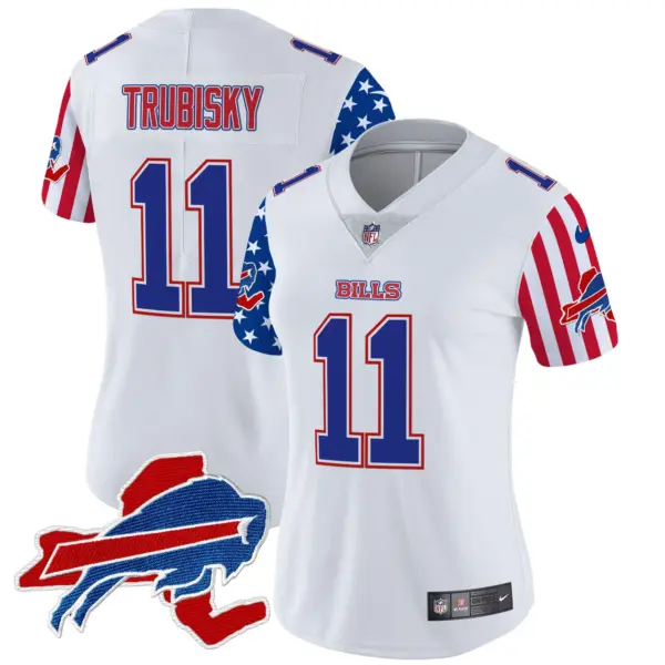 Womens Buffalo Bills American Style Vapor Limited Jersey Mitchell Trubisky Jersey White