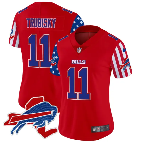 Womens Buffalo Bills American Style Vapor Limited Jersey Mitchell Trubisky Jersey Red