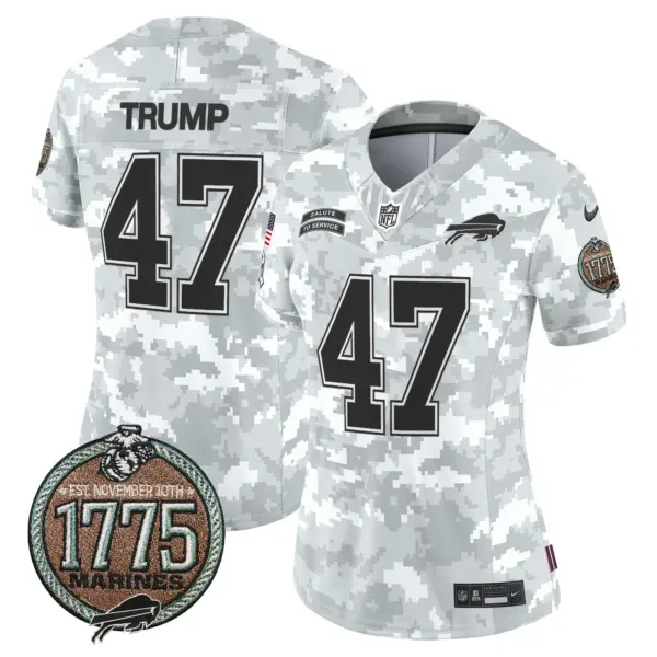 Womens Buffalo Bills 2024 Salute To Service Establishment Year Patch Vapor Limited Jersey Donald Trump Jersey Marines