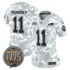 Womens Buffalo Bills 2024 Salute To Service Establishment Year Patch Vapor Limited Jersey Mitchell Trubisky Jersey Navy