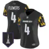 Womens Baltimore Ravens City Edition Patch Vapor Limited Jersey Zay Flowers Jersey Black