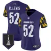 Womens Baltimore Ravens City Edition Patch Vapor Limited Jersey Ray Lewis Jersey Purple