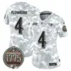 Womens Baltimore Ravens 2024 Salute To Service Establishment Year Patch Vapor Limited Jersey Zay Flowers Jersey Marines