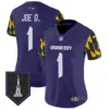 Womens Baltimore Ravens City Edition Patch Vapor Limited Jersey Joe D Jersey Purple