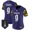 Womens Baltimore Ravens City Edition Patch Vapor Limited Jersey Justin Tucker Jersey Purple