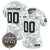 Women’s Minnesota Vikings 2024 Salute To Service Establishment Year Patch Vapor Limited Custom Jersey Marines