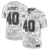 Mike Alstott Tampa Bay Tampa Bay Buccaneers 2024 Salute To Service Vapor Limited Jersey Arctic Camo All Stitched