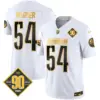 Mens Washington Commanders 90Th Anniversary Patch Gold Vapor Limited Jersey Bobby Wagner Jersey White Gold