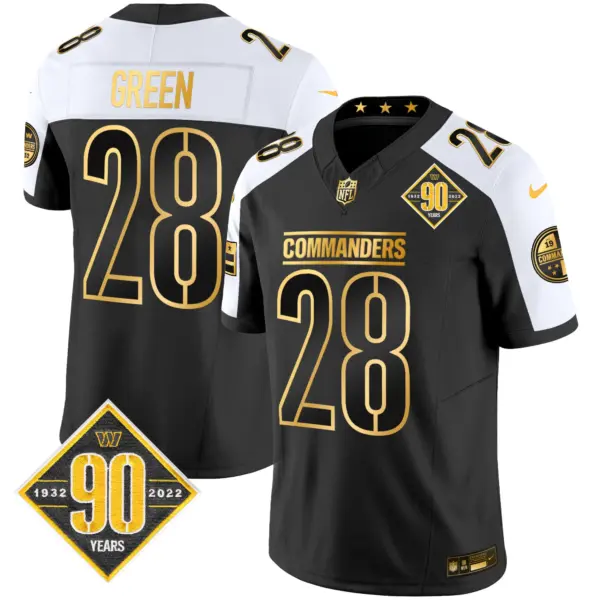 Mens Washington Commanders 90Th Anniversary Patch Gold Vapor Limited Jersey Darrell Green Jersey Alternate