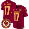 Mens Washington Commanders 2024 Vapor Limited Jersey Est 1932 Patch Terry Mclaurin Jersey Burgundy