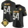 Mens Washington Commanders 90Th Anniversary Patch Gold Vapor Limited Jersey Bobby Wagner Jersey Black Limited