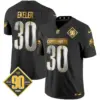 Mens Washington Commanders 90Th Anniversary Patch Gold Vapor Limited Jersey Austin Ekeler Jersey White Gold