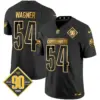 Mens Washington Commanders 90Th Anniversary Patch Gold Vapor Limited Jersey Bobby Wagner Jersey Black Gold