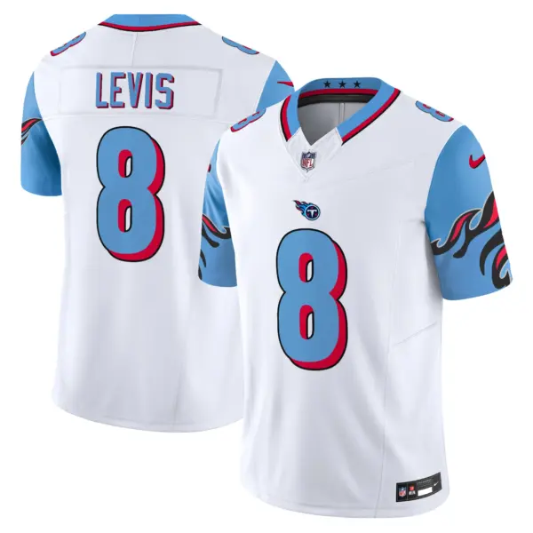 Mens Tennessee Titans Special Vapor Limited Jersey Will Levis Jersey Blue Sleeves