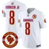 Mens Washington Commanders 2024 Vapor Limited Jersey Est 1932 Patch Robinson Jr Jersey White