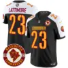 Mens Washington Commanders 2024 Vapor Limited Jersey Est 1932 Patch Marshon Lattimore Jersey Black Alternate