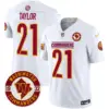 Mens Washington Commanders 2024 Vapor Limited Jersey Est 1932 Patch Sean Taylor Jersey White