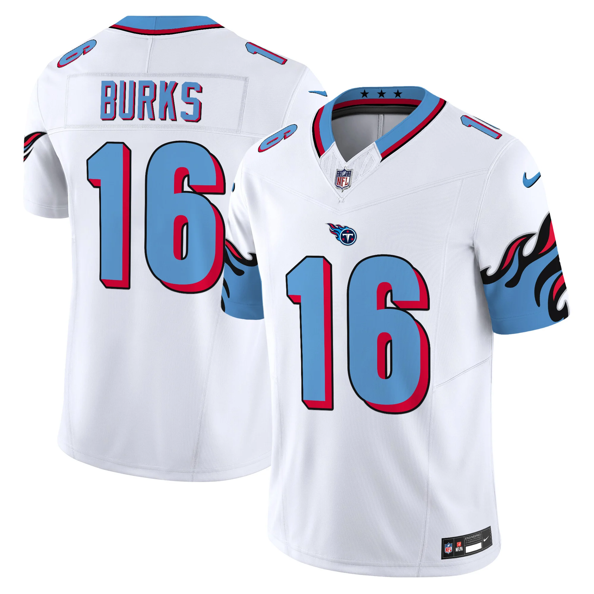 Mens Tennessee Titans Special Vapor Limited Jersey Treylon Burks Jersey White