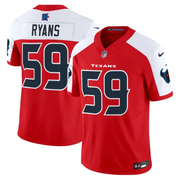 Mens Houston Texans 2024 Vapor Limited Jersey Demeco Ryans Jersey Red Alternate