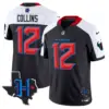 Mens Houston Texans 2024 Texas Patch Vapor Limited Jersey V2 Nico Collins Jersey Navy Alternate