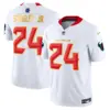 Mens Houston Texans 2024 Gold Trim Vapor Limited Jersey Derek Stringley Jr Jersey White