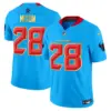 Mens Houston Texans 2024 Gold Trim Vapor Limited Jersey Joe Mixon Jersey Blue