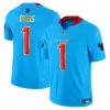 Mens Houston Texans 2024 Gold Trim Vapor Limited Jersey Stefon Diggs Jersey Blue