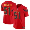 Mens Houston Texans 2024 Gold Trim Vapor Limited Jersey Will Anderson Jr Jersey Red