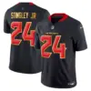 Mens Houston Texans 2024 Gold Trim Vapor Limited Jersey Derek Stringley Jr Jersey Navy Limited