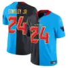 Mens Houston Texans 2024 Gold Trim Vapor Limited Jersey Derek Stringley Jr Jersey Split