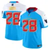 Mens Houston Texans 2024 Gold Trim Vapor Limited Jersey Joe Mixon Jersey Blue Alternate