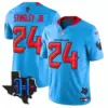 Mens Houston Texans 2024 Texas Patch Vapor Limited Jersey V2 Derek Stringley Jr Jersey Blue
