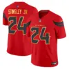 Mens Houston Texans 2024 Gold Trim Vapor Limited Jersey Derek Stringley Jr Jersey Red