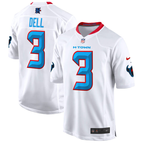 Mens Houston Texans 2024 Game Jersey Tank Dell Jersey White