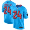 Mens Houston Texans 2024 Game Jersey Derek Stringley Jr Jersey Blue