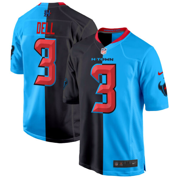 Mens Houston Texans 2024 Game Jersey Tank Dell Jersey Split