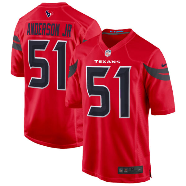 Mens Houston Texans 2024 Game Jersey Will Anderson Jr Jersey Red