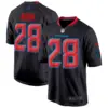 Mens Houston Texans 2024 Game Jersey Joe Mixon Jersey Navy Limited