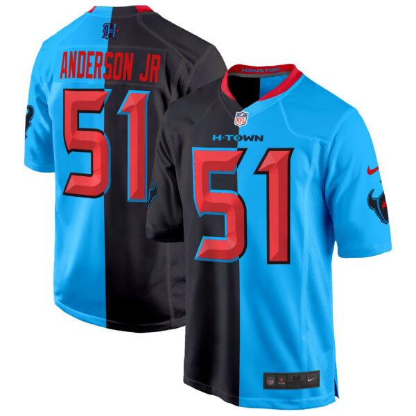 Mens Houston Texans 2024 Game Jersey Will Anderson Jr Jersey Split