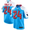 Mens Houston Texans 2024 Game Jersey Derek Stringley Jr Jersey Blue Alternate