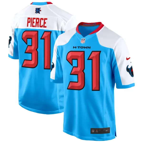 Mens Houston Texans 2024 Game Jersey Dameon Pierce Jersey Blue Alternate