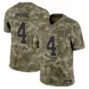 Mens Green Bay Packers 2024 Salute To Service Vapor Limited Jersey Brett Favre Jersey Olive Camo